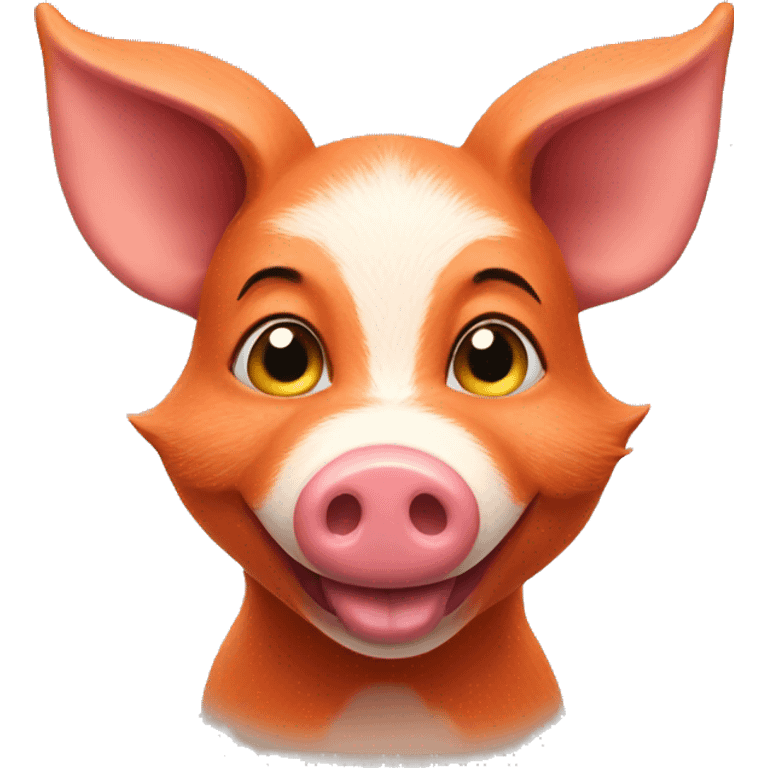 Foxy pig emoji