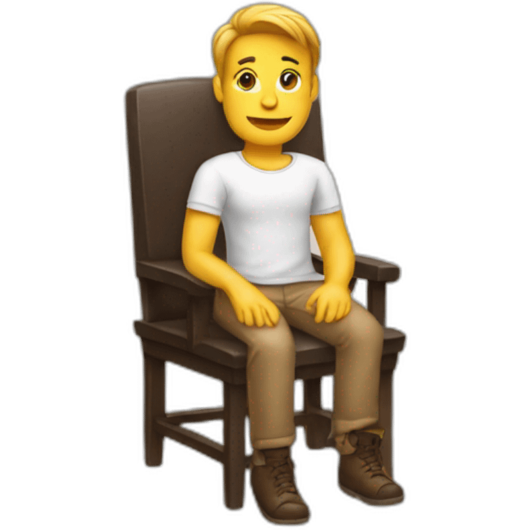 sitting on a chair emoji