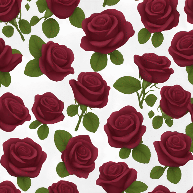 maroon rose emoji