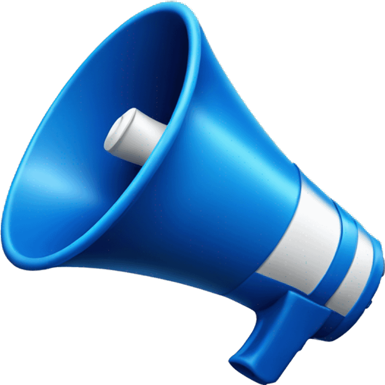 megaphone bleu emoji