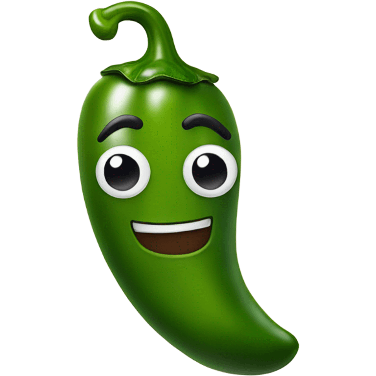 Jalapeño with a smile emoji