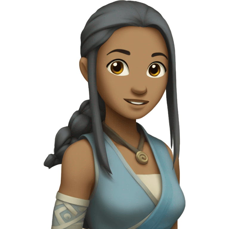 katara from avatar last airbender building a house emoji