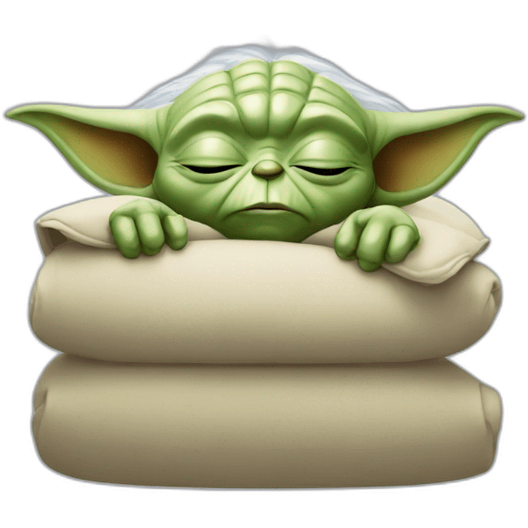 Yoda sleeping emoji