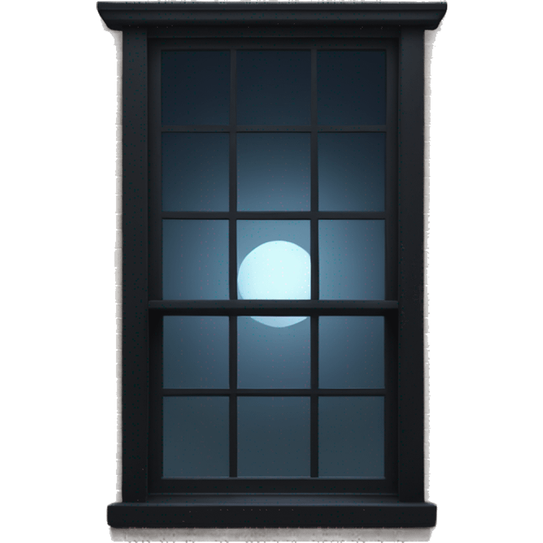 Black night window emoji