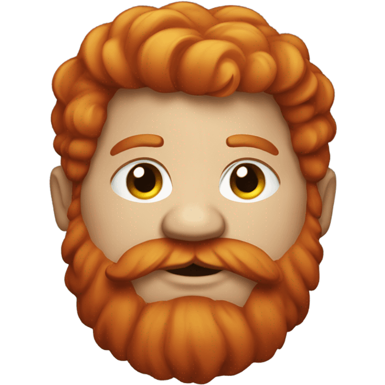 Really Fat Redhead with big beard emoji