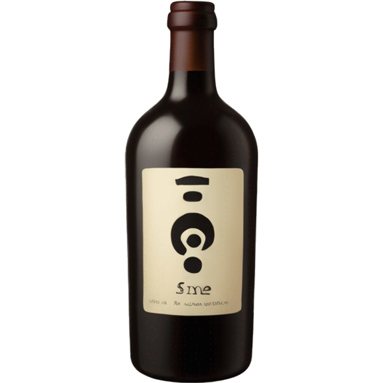 Sine Qua Non wine bottle emoji