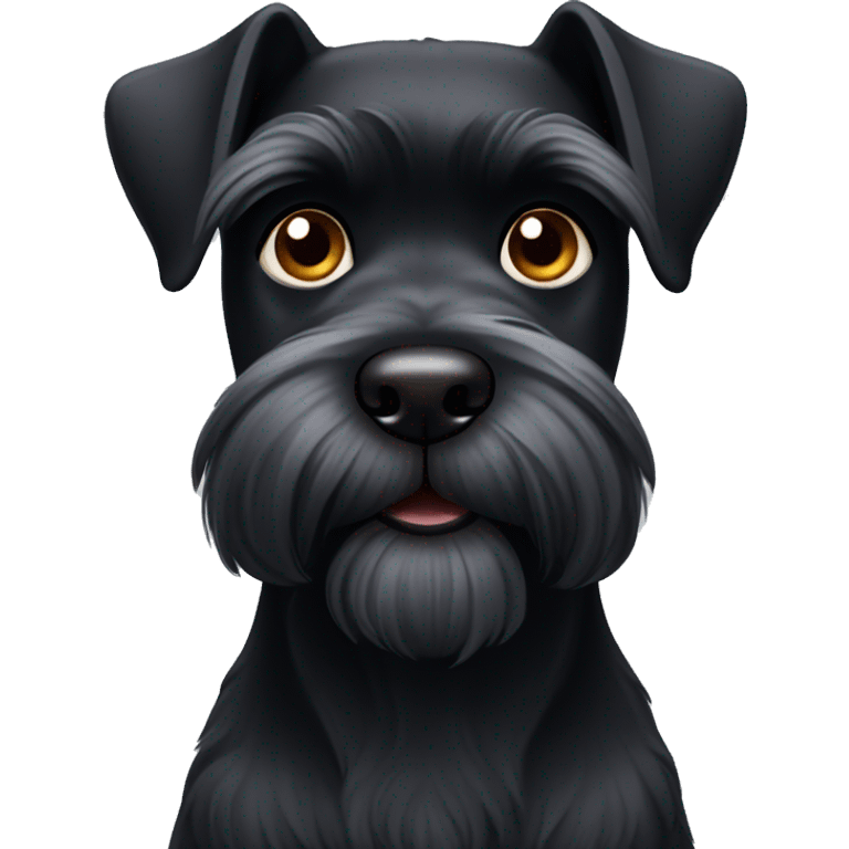 black schnauzer  emoji