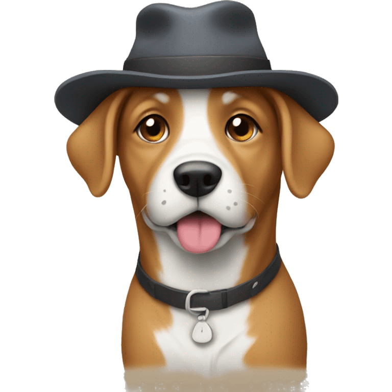 Dog with hat emoji