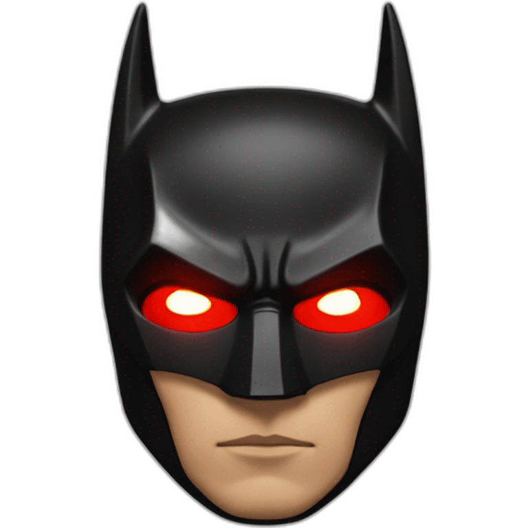 batman with red light emoji