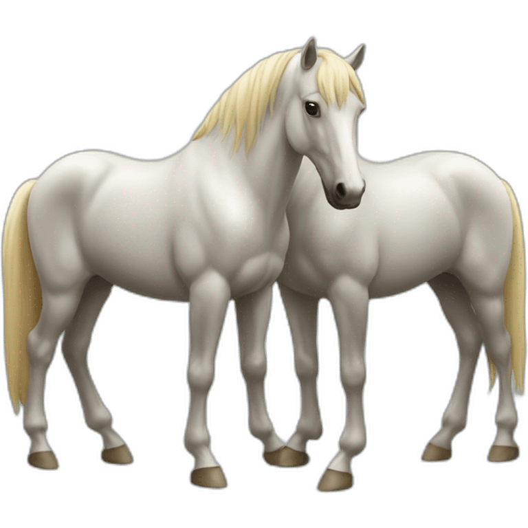 Cheval à trois tête  emoji