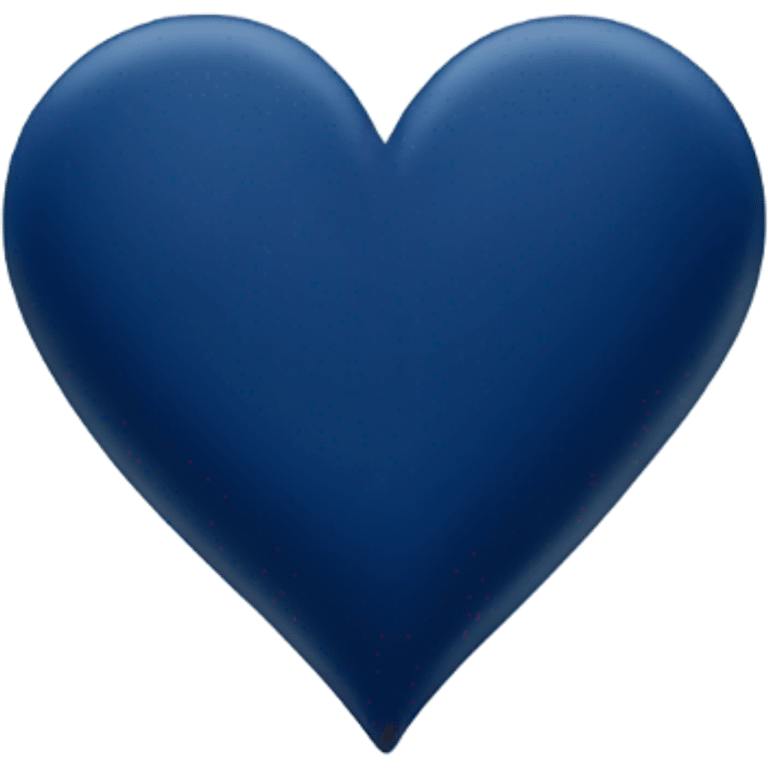 Navy blue heart emoji