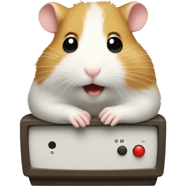 hamster watching tv emoji