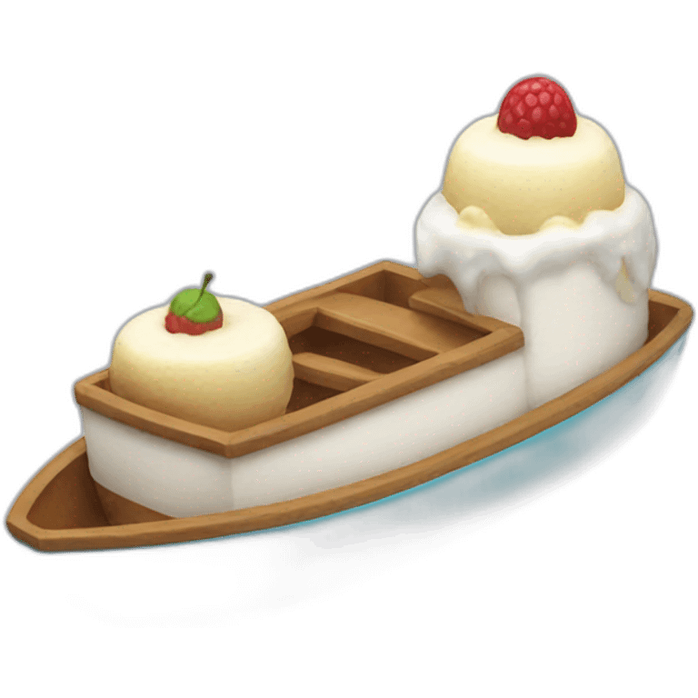 ice cream boat emoji