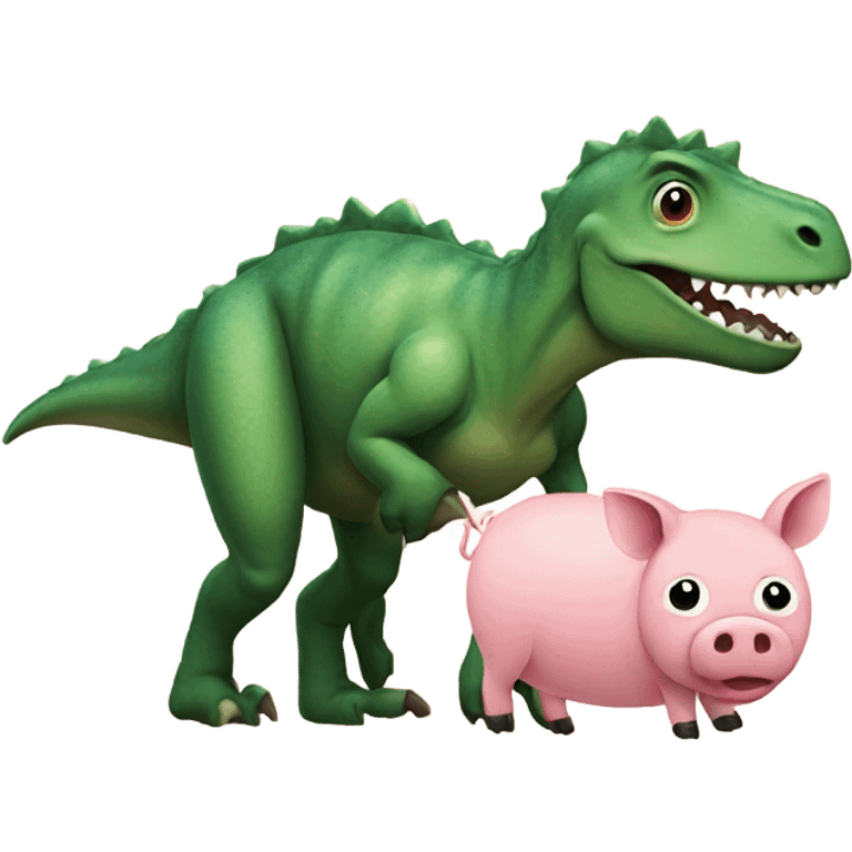 dinosaur with a pig  emoji