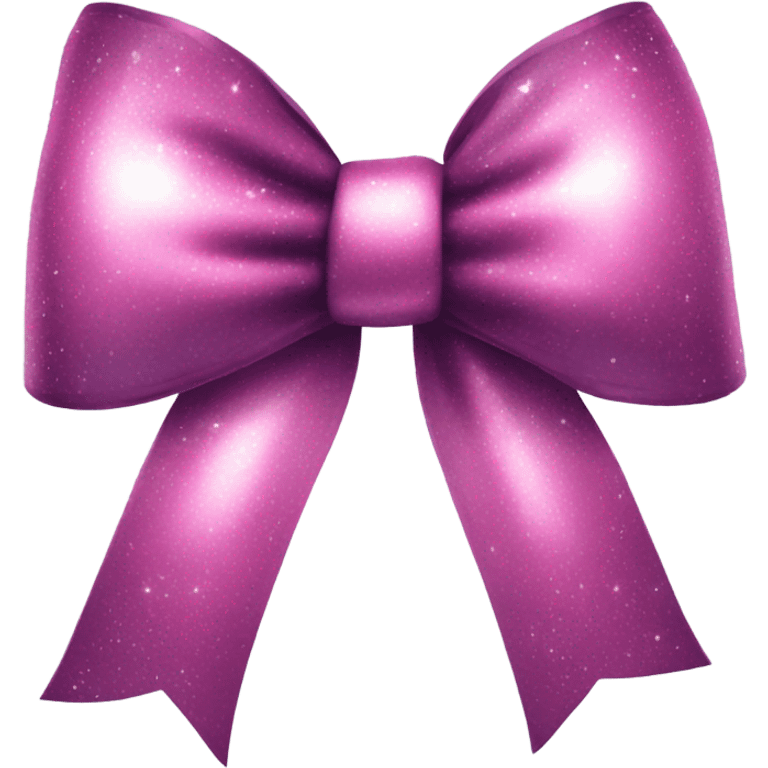 Coquette bow with shine emoji