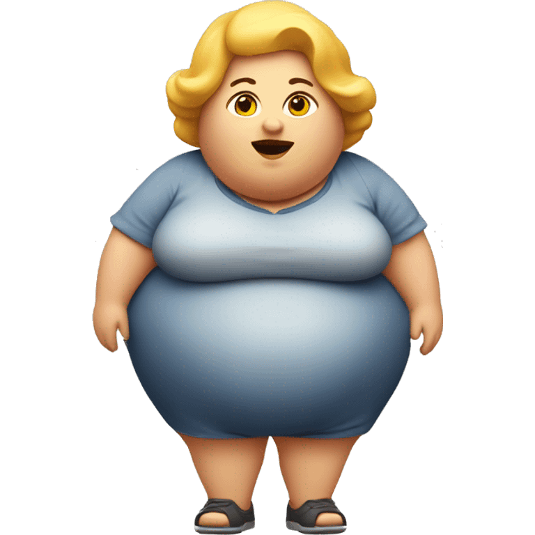 fat lady on grounds  emoji