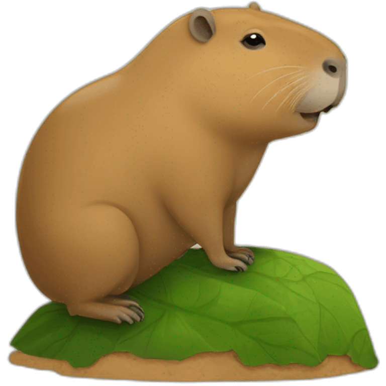 Capybara on tortue emoji