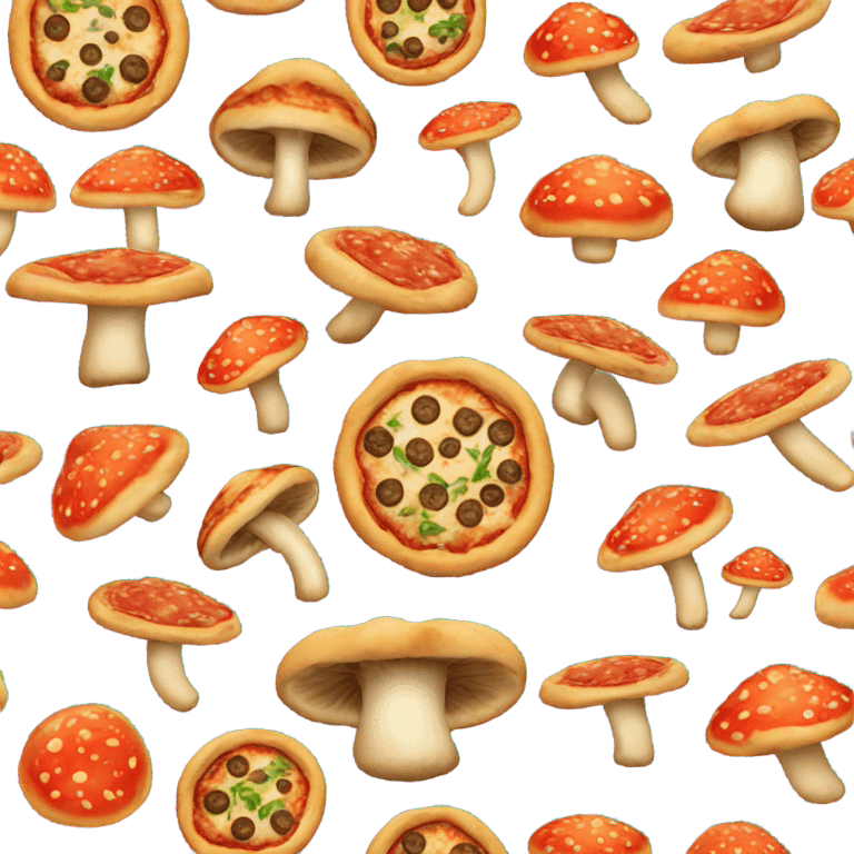 Mushroom pizza emoji