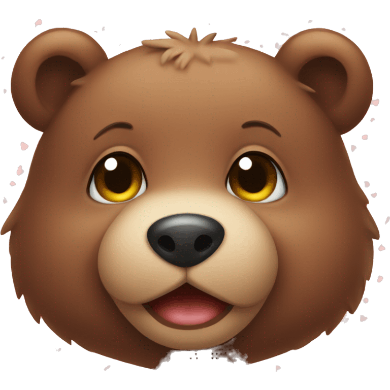 love cute baby bear emoji