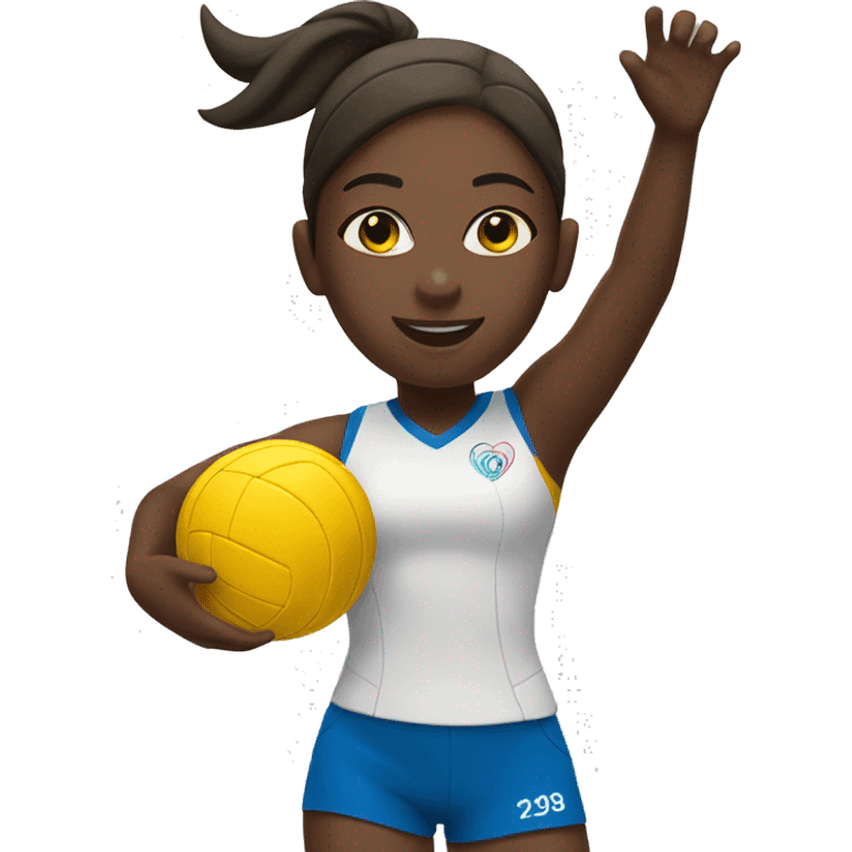 summer olympics girl playing volleyball emoji