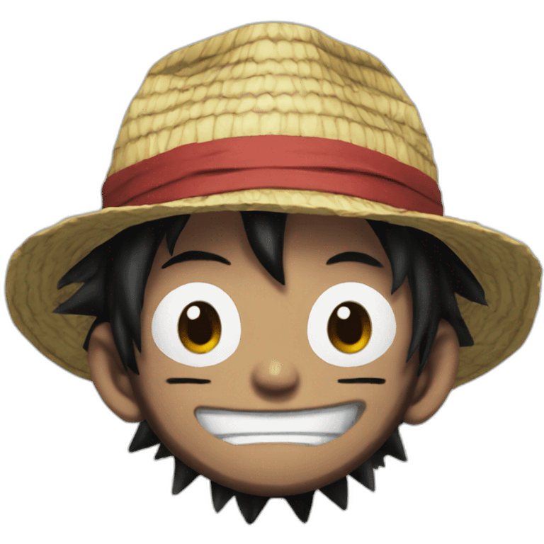 black Monkey D Luffy emoji