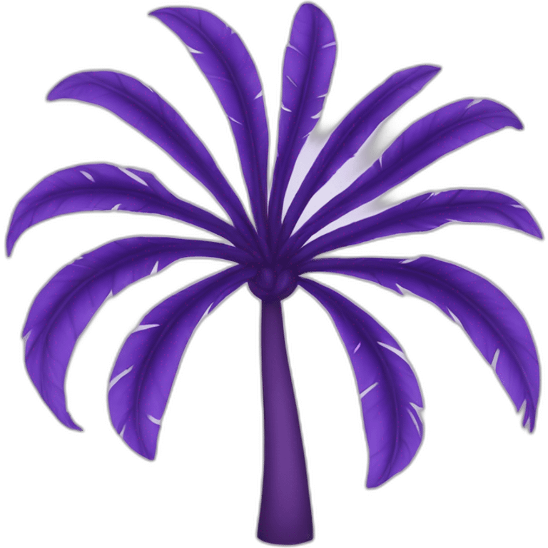 Un palmier violet emoji