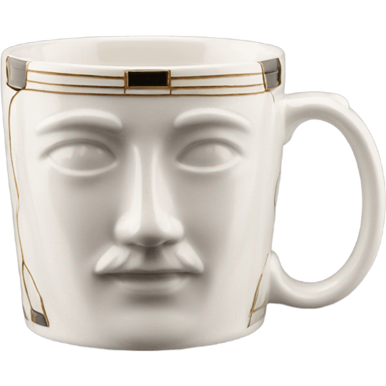 art deco french mug emoji