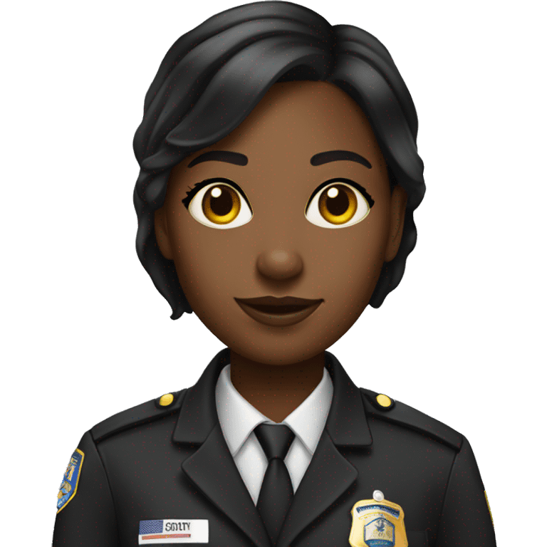 Black girl correction officer  emoji