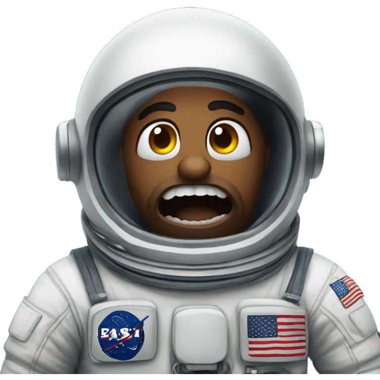 horror Scared astronaut  emoji