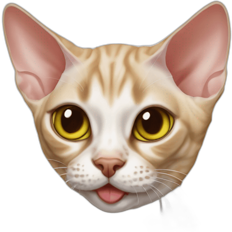 Devon rex drink coca emoji