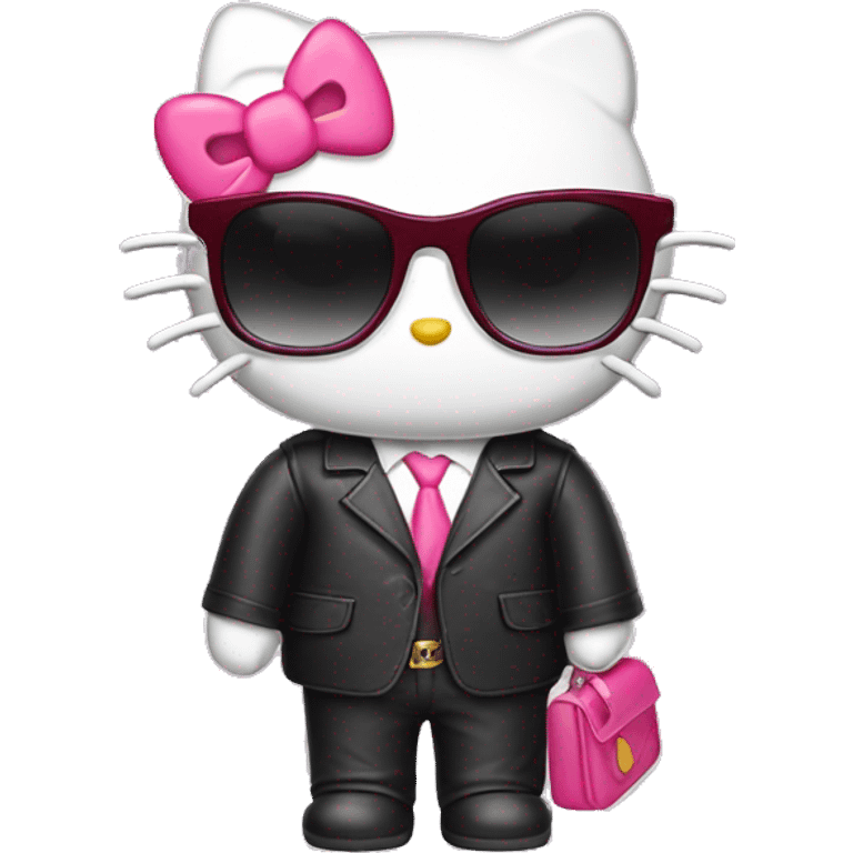 hello kitty wearing sunglasses emoji