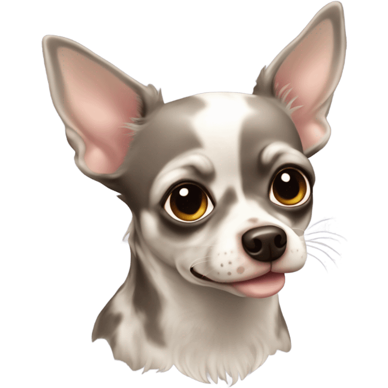 Merle color chihuahua  emoji