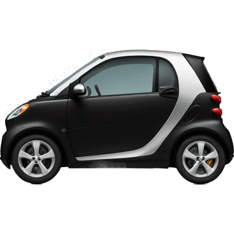 smart car in black emoji