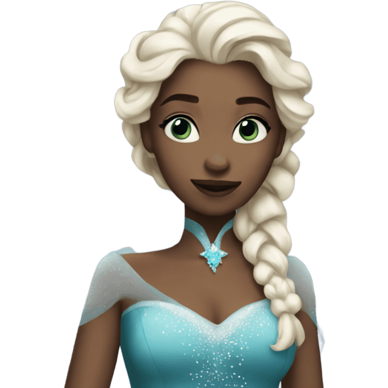 Black Elsa  emoji