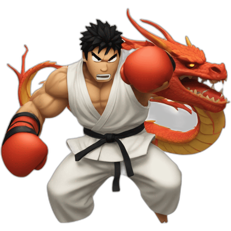 Ryu dragon punch emoji