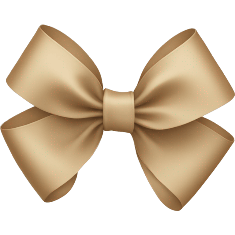 beige ribbon bow emoji