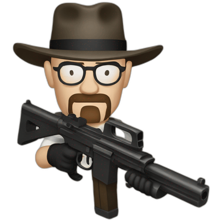 walter white with gun emoji