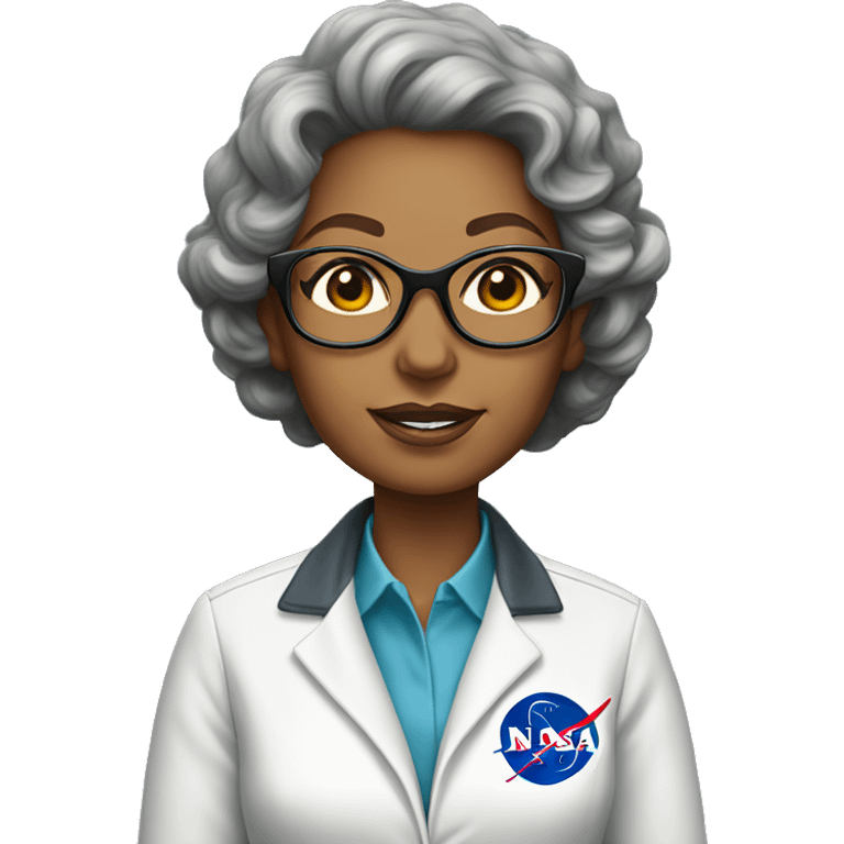 Annie Easley, NASA scientist uniform, remove glasses emoji