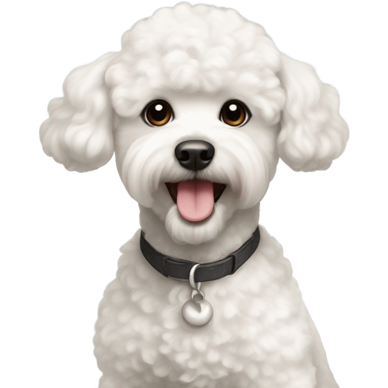 white poodle mix bichon emoji