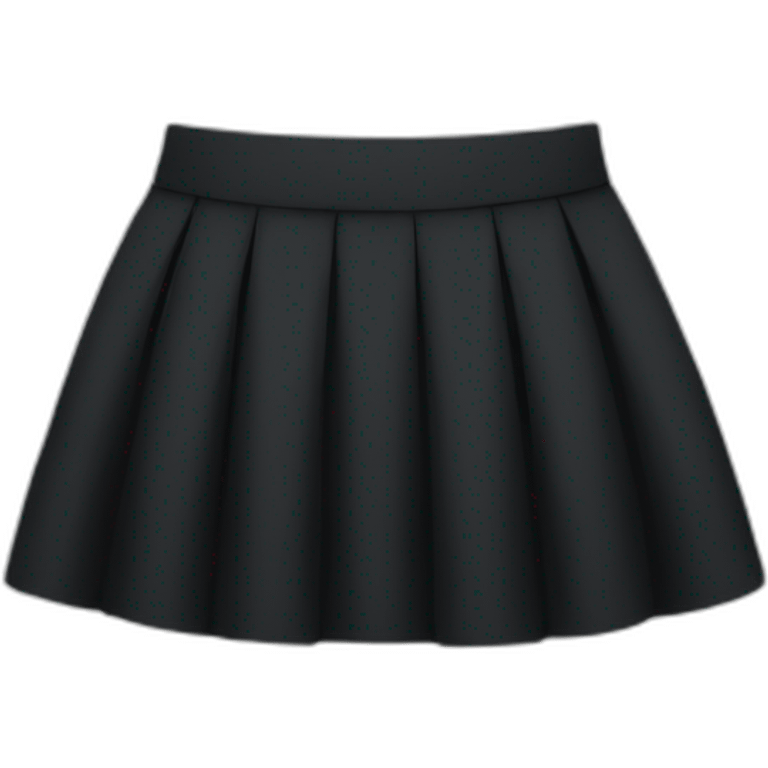 A black skirt without a person emoji