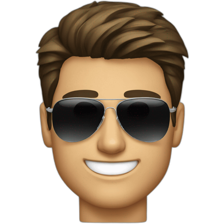 tom cruise with sunglasses　of top gun emoji