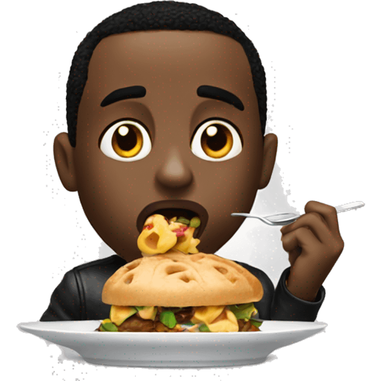 P diddy eating  emoji