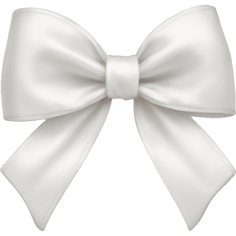 white satin bow emoji