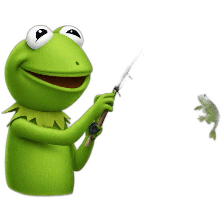 fishing kermit emoji