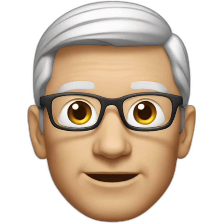 tim cook apple vision pro emoji