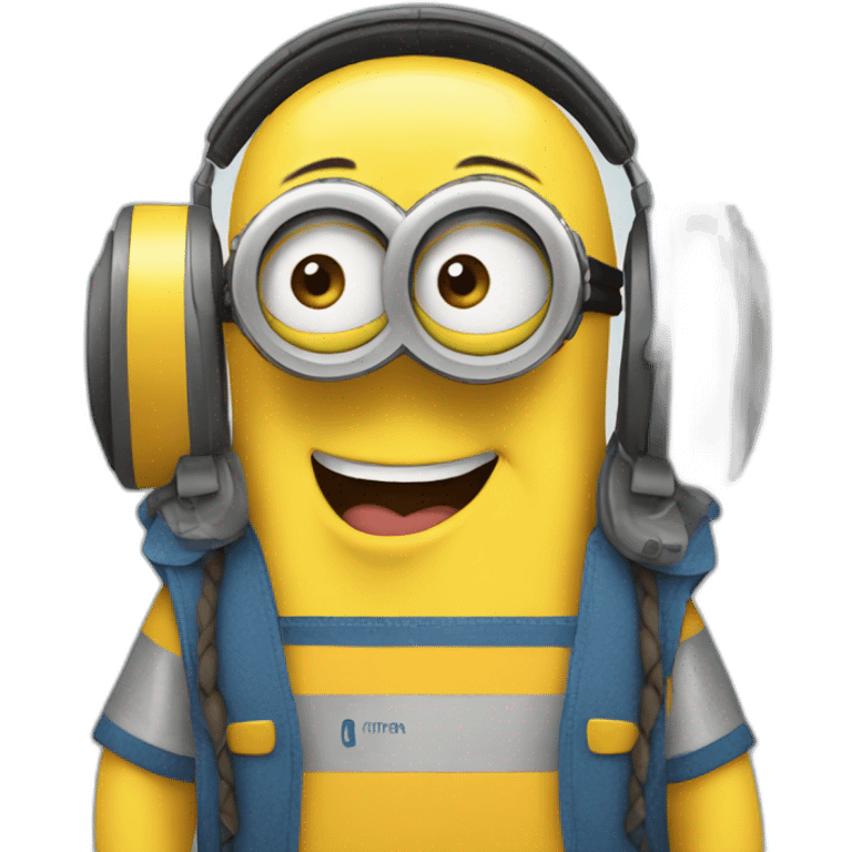 minion con audifonos emoji