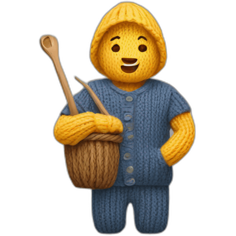 knit picking emoji