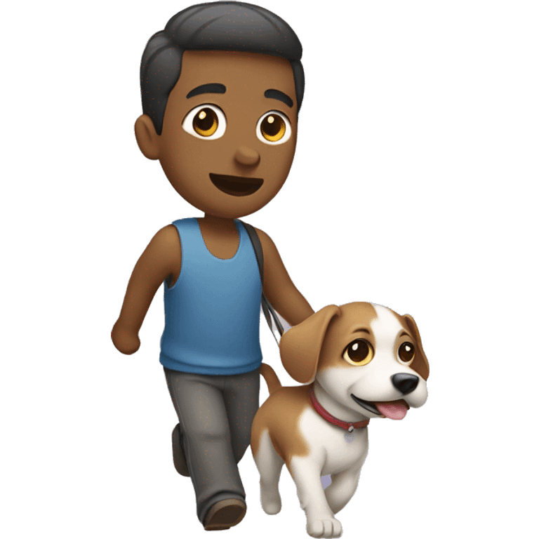 person carrying dog emoji