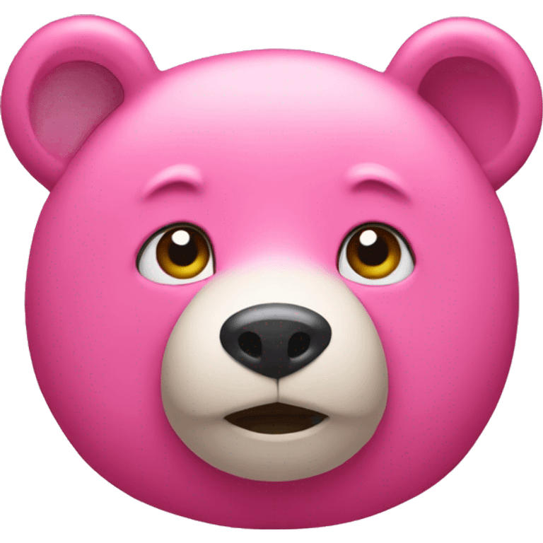 Pink bear emoji