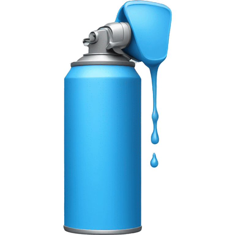 spray can color  blue emoji